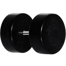 Load image into Gallery viewer, Black Acrylic Cheater Plug Set Looks Like 00G