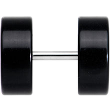 Load image into Gallery viewer, Black Acrylic Cheater Plug Set Looks Like 00G