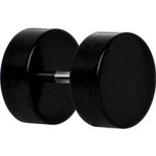 Load image into Gallery viewer, Black Acrylic Cheater Plug Set Looks Like 00G