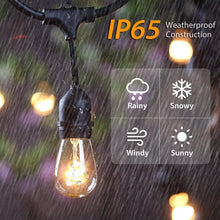 将图片加载到图库查看器,48ft Outdoor String Light Waterproof Patio String Lights Bulbs
