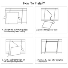 Load image into Gallery viewer, 48W 2×2FT LED Panel Light 3200LM