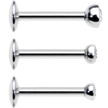 Load image into Gallery viewer, 16G 5/16 Clear Gem Helix Cartilage Barbell 3 Pack Set