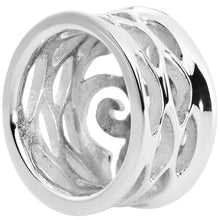 Load image into Gallery viewer, 20mm Stainless Steel Heart and Scrolls Saddle Plug
