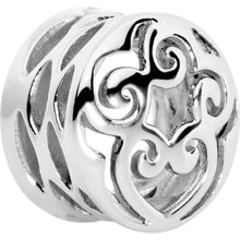 将图片加载到图库查看器,18mm Stainless Steel Heart and Scrolls Saddle Plug