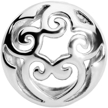 将图片加载到图库查看器,18mm Stainless Steel Heart and Scrolls Saddle Plug