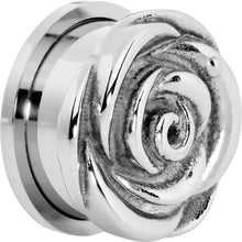 Load image into Gallery viewer, 20mm Stainless Steel Victorian Rose Flower Screw Fit Plug
