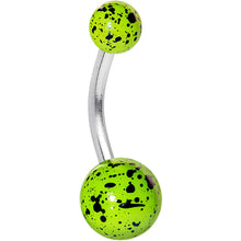 将图片加载到图库查看器,Green Speckled Cosmos Belly Ring