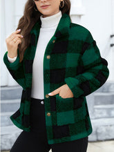 Load image into Gallery viewer, Beautiful Red Women Drop Shoulder Fuzzy Button-Up Jacket Soft And Comfortable Casual Fit Jacket