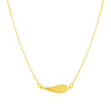 Load image into Gallery viewer, 14K Yellow Gold Angel Wing Necklace