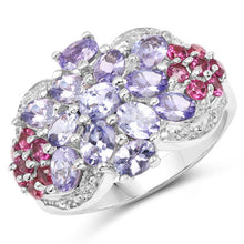 Load image into Gallery viewer, 2.70 Carat Genuine Tanzanite .925 Sterling Silver Ring