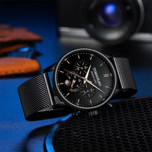 Load image into Gallery viewer, New Fashion Luminous Mens Watches Luxury Sport Quartz Mesh Strap Elegant Waterproof Wristwatch For Men