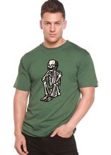 Load image into Gallery viewer, Sad Skeleton Halloween Unisex Bamboo Viscose/Organic Cotton Short Sleeve Graphic T-Shirt