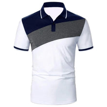 Load image into Gallery viewer, Men's Patchwork Modern Polo Shirts Brand Design Tops Business And Casual Tops Mens Binding Tunic Tops Connects Body Men's Tops Shirts
