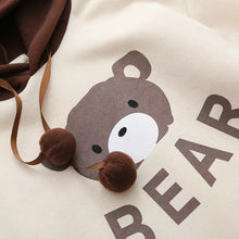 Load image into Gallery viewer, Woman Bear Cap Hoodies Sweatshirt Top Women Long Sleeve Ribbon Hair Ball Cute Sweatshirt Hooded Jumper Pullover Hoodie Hooded Sweatshirt