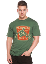 将图片加载到图库查看器,Skateboard Society Men's Bamboo Viscose/Organic Cotton Short Sleeve Graphic T-Shirt