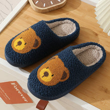 Load image into Gallery viewer, Women Smiley Slippers Fluffy Home Warm Fur Slippers Smiley Face Household Couple Slippers Indoor Warm Home Non-Slip Couple Style Casual Shoes Indoor Outdoor Anti-Skid Plush Fleece Lined House Shoes