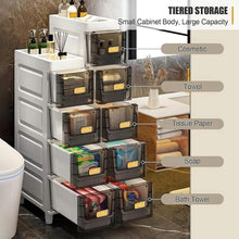 Load image into Gallery viewer, Slimline Multi-Drawer Storage Cabinet β 3, 4, or 6 Layer