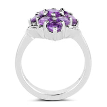 Load image into Gallery viewer, 2.16 Carat Genuine Amethyst .925 Sterling Silver Ring