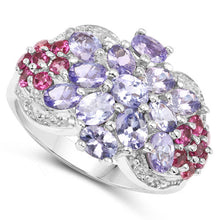 Load image into Gallery viewer, 2.70 Carat Genuine Tanzanite .925 Sterling Silver Ring