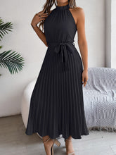 Load image into Gallery viewer, Cute Pink Sleeveless Midi Dress Elegant & Flowy Girls Dress Beautiful Design