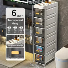 Load image into Gallery viewer, Slimline Multi-Drawer Storage Cabinet β 3, 4, or 6 Layer