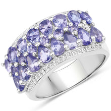 Load image into Gallery viewer, 2.59 Carat Genuine Tanzanite .925 Sterling Silver Ring