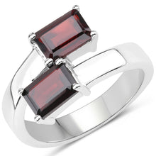 Load image into Gallery viewer, 2.40 Carat Genuine Garnet .925 Sterling Silver Ring