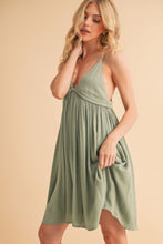Load image into Gallery viewer, Ruched Plunge Mini Cami Dress For Women β Flattering, Romantic, Chic & Trendy for Night Outs and Special Events