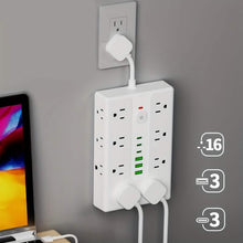 将图片加载到图库查看器,22-in-1 Multi-Functional Power Strip – 16 Sockets, 3 USB-A & 3 USB-C