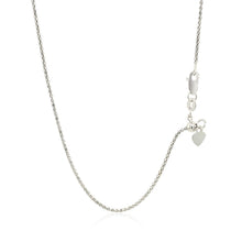 Load image into Gallery viewer, 14k White Gold Adjustable Popcorn Chain 1.3mm
