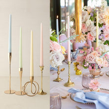 Load image into Gallery viewer, 4pc Unscented 12" Candles Colored Long Stick Candle Smokeless Home Wedding Centerpiece Birthday Candle Tall Taper Candles Dripless Unscented Dinner Candle Paraffin Wax Candles
