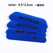 将图片加载到图库查看器,4PCS Car Accessories Car Stickers Reflective Warning Sticker Wheel Eyebrows Door Opening Sticker Diamond Wheel Reflective Strip Universal Door Open Reflective Warning Stickers Auto Open Sign Anti-Collision Safety Reflective Decal Tape