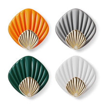 将图片加载到图库查看器,4pcs Creative Shell Shape Wall Hanging Hook Punch-free Strong Adhesive Hook Bathroom Kitchen Wall-mounted Seamless Sticky Hook Shell Hook Non-Punching Strong Adhesive Adhesive Hook Bearing Door Behind Wall Bathroom Kitchen Key Holder