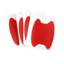 Load image into Gallery viewer, 4pcs Universal Carbon Fiber Auto Car Door Handle Stickers Car Handle Protection Premium Car Door Cup Scratch Protector TPU Carbon Fiber Like 3D Stickers Universal Auto Door Cup Scratch Protection Cover Car Handle Anti Scratch Stickers Car Accessories