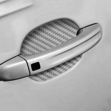 将图片加载到图库查看器,4Pcs/Set Car Door Sticker Carbon Fiber Scratches Resistant Cover Auto Handle Protection Film Exterior Styling Accessories New Car Door Handle Cup Scratch Protector Scratches Protective Films Clear Side Sticker Scratches Car Door Protector Films