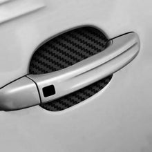 将图片加载到图库查看器,4Pcs/Set Car Door Sticker Carbon Fiber Scratches Resistant Cover Auto Handle Protection Film Exterior Styling Accessories New Car Door Handle Cup Scratch Protector Scratches Protective Films Clear Side Sticker Scratches Car Door Protector Films