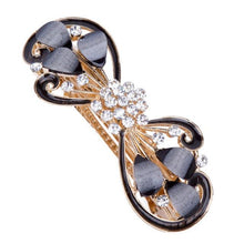 Load image into Gallery viewer, 5 Colors Trendy Peacock Barrettes Crystal Flower Hairpins Headwear For Hair Women Romantic Headdress Wedding Hair Accessories for Brides and Bridesmaids