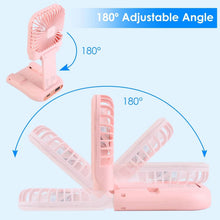 Load image into Gallery viewer, 5-in-1 Folding Rechargeable Hands Free Mini Fan