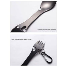 Load image into Gallery viewer, 5-in-1 Multifunctional Stainless Steel Fork Knife Spoon Bottle Opener