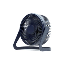 Load image into Gallery viewer, 5 Inch USB Desktop Fan 360° Rotating Mini Adjustable Portable Electric Fan Summer Mute Air Cooler For Home Office Strong Wind Two Speed Modes Super Silent Mini Portable Desktop USB Cooler Cooling Fan
