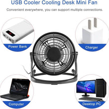 Load image into Gallery viewer, 5-Inch USB Personal Desk Fan
