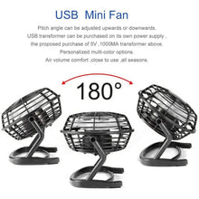 Load image into Gallery viewer, 5-Inch USB Personal Desk Fan