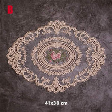 将图片加载到图库查看器,5-Pack: 3 Styles Vintage Lace Embroidery Placemat