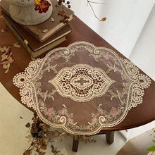 将图片加载到图库查看器,5-Pack: 3 Styles Vintage Lace Embroidery Placemat