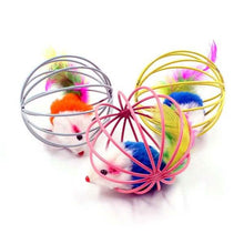 Load image into Gallery viewer, 5-Pack: Pet Cat Kitten Playing Mouse Ball Cage