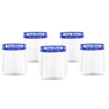 将图片加载到图库查看器,5-Pack: Reusable Waterproof Transparent Face Shield
