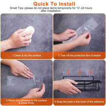 Load image into Gallery viewer, 5-Pack: Shower Caddy Shelves with 18 Inbuilt Hooks