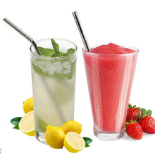 将图片加载到图库查看器,5-Pack: Stainless Steel Bend Or Straight Drinking Straws