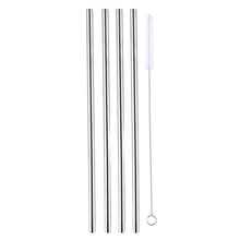 将图片加载到图库查看器,5-Pack: Stainless Steel Bend Or Straight Drinking Straws