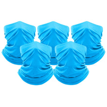 Load image into Gallery viewer, 5-Pack: Unisex Moisture Wicking Gaiter Face Neck Scarf Bandanna